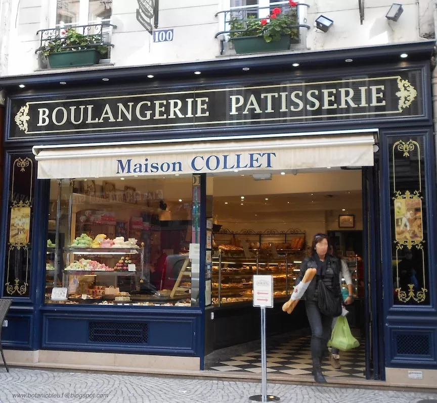 the storefront of a Parisian boulangerie named Maison Collet